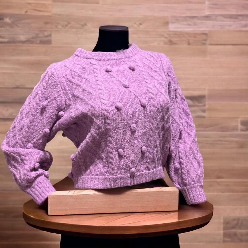 Wool Cropped Sweater - Picture 2 of 7